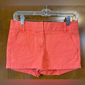 J. Crew women’s size 00 chino coral shorts